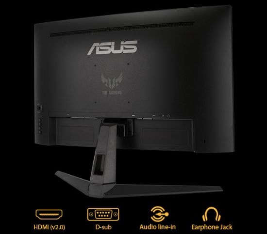 Picture of ASUS TUF Gaming VG27VH1B 27” Curved Monitor, 1080P Full HD, 165Hz 