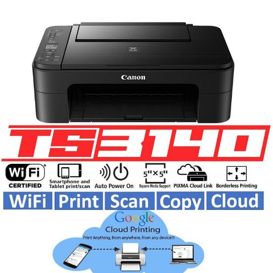 Picture of Canon Pixma TS3140 AIO Wireless Printer - Print / Scan & Copy