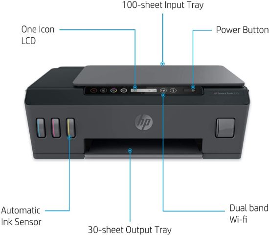 Picture of HP Smart Tank 515 Wireless All-in-One Print - Scan - Copy Printer