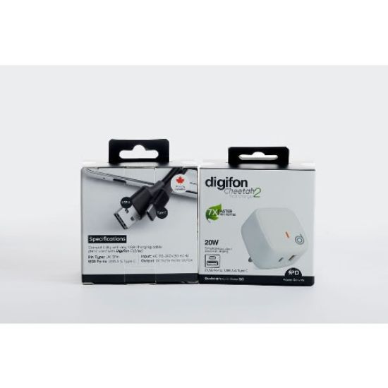 Picture of Digifon Cheetah 20W  Charger - White