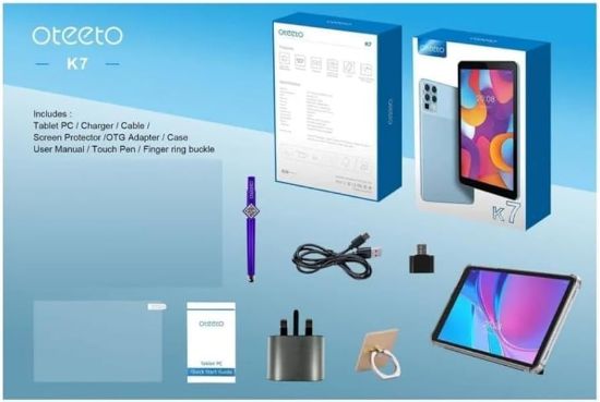 Picture of Oteeto K7 Tablet –256GB 8GB 7inch 