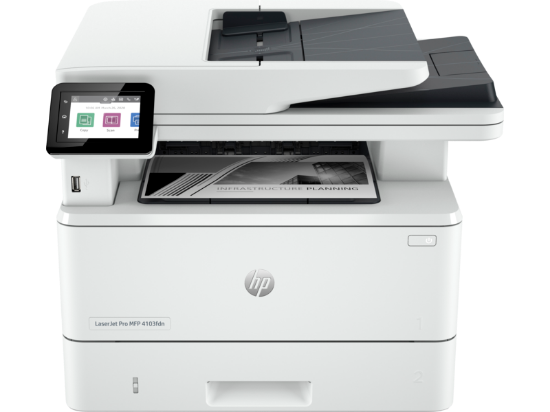 Picture of HP LaserJet Pro MFP 4103fdn Printer (2Z628A)