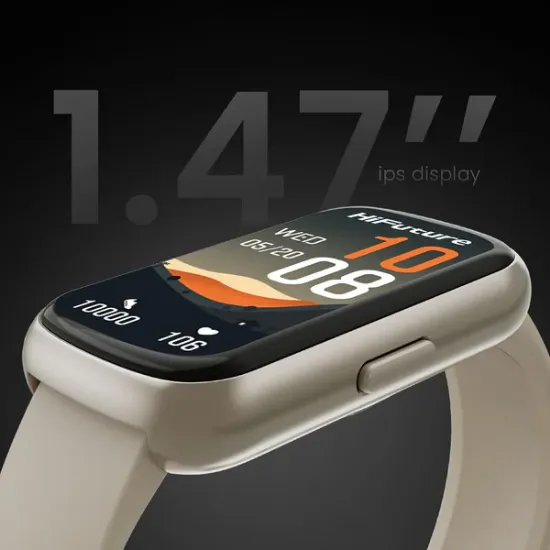 Picture of Hifuture EVO2 Black Smart Watch, 1.47 Inch AMOLED Display, IP68 Water Resistant, 7 Days Battery Life, Heart Rate & Sleep Monitoring