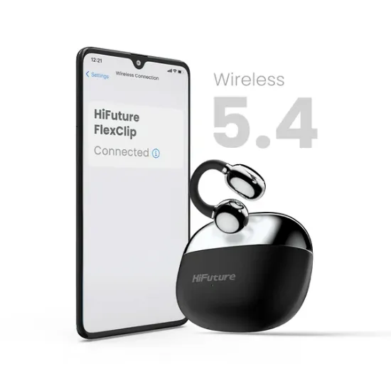 Picture of HiFuture FlexClip Black TWS EARBUDS