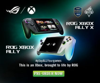 Picture of Asus ROG XBOX ALLY (2025) RC73YA-NH004W AMD Ryzen Z2 Processor 16GB RAM 512GB SSD 7''-inch FHD Touch Screen Windows 11 