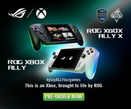 Picture of Asus ROG XBOX ALLY (2025) RC73YA-NH004W AMD Ryzen Z2 Processor 16GB RAM 512GB SSD 7''-inch FHD Touch Screen Windows 11 