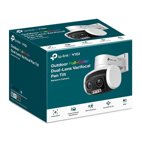 Picture of TP-Link VIGI 4MP Outdoor Full-Color Dual-Lens Varifocal Pan Tilt Network Camera