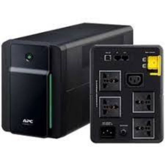 Picture of APC Back-UPS, 1200VA, Tower, 230V, 4 Universal + 1 IEC C13 outlets, AVR