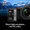 Picture of 64GB Lexar Professional SILVER PLUS SDXC UHS-I Card, up to 255MB/s read, 135MB/s write, C10 V30 U3