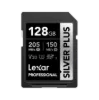 Picture of 128GB Lexar Professional SILVER PLUS SDXC UHS-I Card, up to 255MB/s read, 180MB/s write, C10 V30 U3
