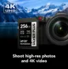 Picture of 256GB Lexar Professional SILVER PLUS SDXC UHS-I Card, up to 255MB/s read, 180MB/s write, C10 V30 U3