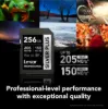 Picture of 256GB Lexar Professional SILVER PLUS SDXC UHS-I Card, up to 255MB/s read, 180MB/s write, C10 V30 U3