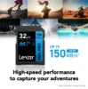 Picture of 32GB Lexar Professional 800x PRO SDHC UHS-I Card, up to 150MB/s read, C10 V10 U1