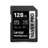 Picture of 128GB Lexar Professional SILVER PRO SDXC UHS-II Card, up to 280MB/s read, 120MB/s write, C10 U3 V60