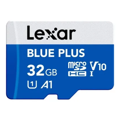 Picture of 32GB Lexar High-Performance BLUE PLUS microSDXC UHS-I with SD adapter, up to 100MB/s read, C10