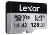 Picture of 128GB Lexar Professional SILVER PLUS microSDXC UHS-I Card, up to 205MB/s read, 150MB/s write, C10 V30 U3