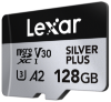 Picture of 128GB Lexar Professional SILVER PLUS microSDXC UHS-I Card, up to 205MB/s read, 150MB/s write, C10 V30 U3