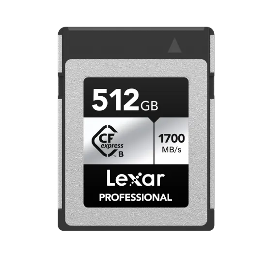 Picture of 512GB Lexar Professional CFexpress Type B Card Silver Series, up to 1750MB/s read, 1300MB/s write