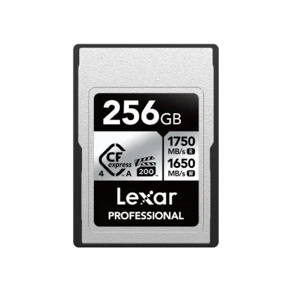 Picture of 256GB Lexar Professional SILVER CFexpress 4.0 Type A Card, up to 1750MB/s read, 1650MB/s write