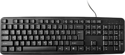 Picture of Elista ELS WK-705 Wired USB Keyboard | 104 Keys | Silent & Comfortable Use | Slim Design | Black